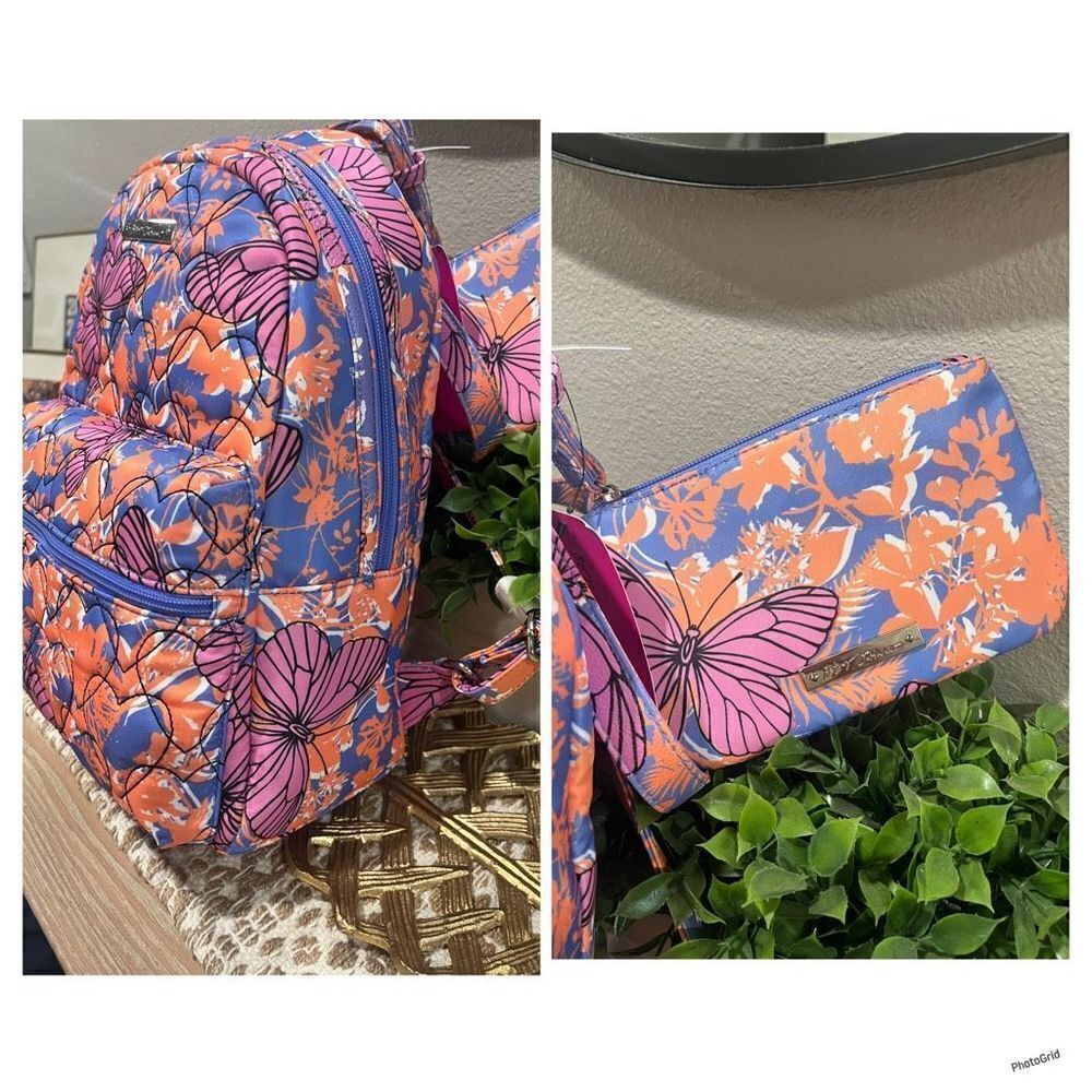 Betsy Johnson Butterfly Backpack/Wristlet Set - Picture 2 of 2